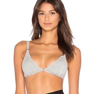 Free People Intimately Triangle Bralette Soft Gray